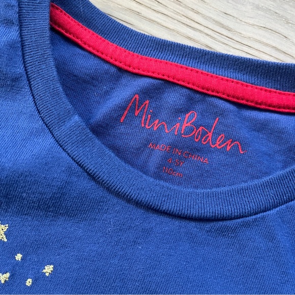 Mini Boden Christmas appliqué dress 4/5 - Picture 3 of 4